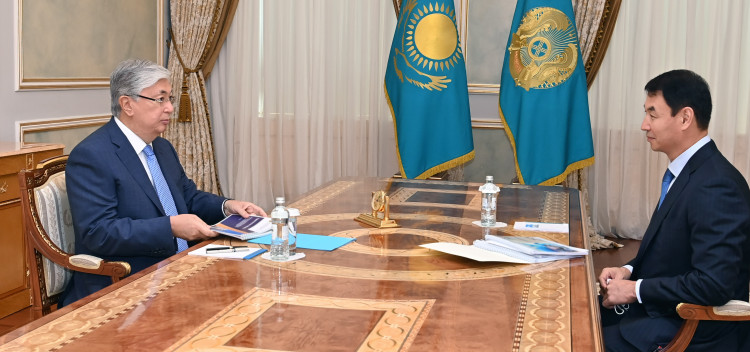 Глава государства принял акима Туркестанской области Дархана Сатыбалды